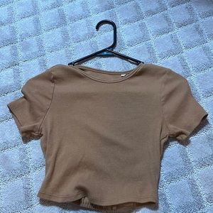 Tan Crop Top
